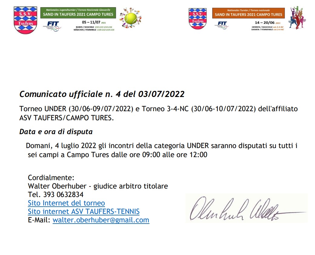 APRI IL COMUNICATO APRI IL COMUNICATO